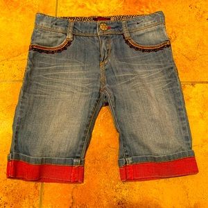 Catimini girls denim shorts size 8